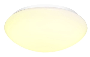Zewnętrzna okrągła biała lampa ścienno sufitowa SLV 1002021 Lipsy LED 17,5W 3000/4000K IP44 35cm ściemnialna