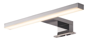 Chromowany ściemnialny kinkiet łazienkowy na nóżce nad lustro SLV 1000777 Dorisa LED 5,2W 4000K 420LM CRI90 30cm IP44