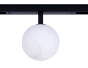 Czarny reflektor alabastrowa kula na szynoprzewód magnetyczny Loonari Mutliline 401717 Ebro Tr LED 6W 3000K CRI90 330 stopni Kula 10cm