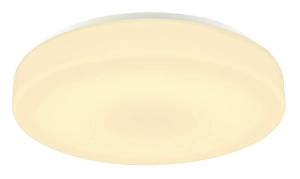 Biały ściemnialny okrągły plafon łazienkowy SLV 1002077 Lipsy LED 20W 3000/4000K IP44 40cm