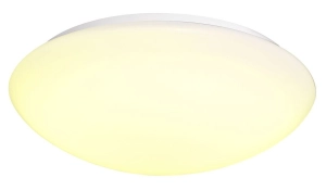 Biały ściemnialny okrągły plafon łazienkowy SLV 1002022 Lipsy LED 20W 3000/4000K IP44 40cm