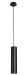 Czarna lampa wisząca walec 6,7x30cm SLV 151850 Enola GU10