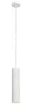 Biała lampa wisząca walec 6,7x30cm SLV 151851 Enola GU10
