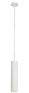 Biała lampa wisząca walec 6,7x30cm SLV 151851 Enola GU10