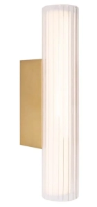 Złoty kinkiet łazienkowy Max Light W0364 Fayette LED 5,5W 3000K IP44 31cm