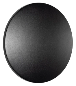 Czarny płaski okrągły 18cm kinkiet Nowodvorski 11565 Aria LED M 9W 3000K CRI90 IP54