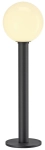Antracytowy słupek oświetleniowy z szklaną kulą SLV 1002001 Gloo E27 IP44 70cm