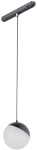 Czarna lampa wisząca kula na szynę magnetyczną LVM Nowodvorski 10648 Lid LED 8W 4000K 10cm x 100cm