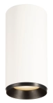 Biało czarna lampa sufitowa ściemniana fazowo tuba SLV 1004326 Numinos LED 20W 2400LM 3000K CRI90 24stopnie