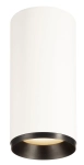 Biało czarna lampa sufitowa ściemniana fazowo tuba SLV 1004327 Numinos LED 20W 2400LM 3000K CRI90 36stopni