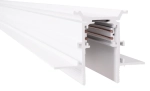 Biały podtynkowy szynoprzewód magnetyczny na GK 12,5 mm Magnetic Max Light MT0024 2m