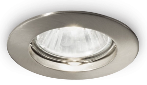 Lampa podtynkowa wpuszczana oczko Ideal Lux 083087 Jazz GU10 7,3cm x 2cm IP20 nikiel bez regulacji
