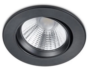 Lampa sufitowa podtynkowa punktowa spot regulowana Trio 650510132 Pamir LED 5,5W 3000K IP23 36stopni ściemniacz 8,5x5,4cm czarny