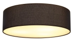 Okrągły plafon z czarnym abażurem SLV 156050 Tenora 3xE27 17x50cm