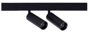 Czarny podwójny reflektor na szyny magnetyczne Smartline Loonari 416124 Mini Spot LED 2x8W 2x552LM 4000K CRI90 60stopni Typ B