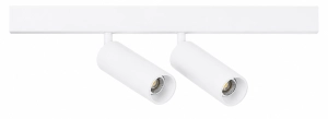 Biały podwójny reflektor na szyny magnetyczne Smartline Loonari 408570 Mini Spot LED 2x8W 2x552LM 2700-4000K CRI90 60stopni Zigbee