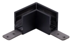 Czarny metalowy łącznik kątowy do natynkowych szyn magnetycznych Smartline Loonari 409065 Typ B