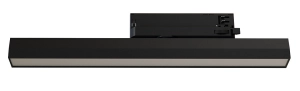 Czarna z mlecznym kloszem lampa 40cm na szynoprzewody 3-fazowe CTLS Nowodvorski 12316 Line LED 20W 3000K 1800LM CRI90