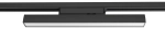 Czarna z mlecznym kloszem lampa 40cm na szynoprzewody 1-fazowe Nowodvorski 12398 Line LED 20W 3000K 1600LM CRI90