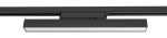 Czarna z mlecznym kloszem lampa 40cm na szynoprzewody 1-fazowe Nowodvorski 12400 Line LED 20W 4000K 1600LM CRI90