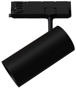 Czarny reflektor z tuleją 6x13cm na szyny 3-fazowe CTLS Nowodvorski 12302 Spot LED 15W 1500LM 4000K 24/36/60stopni