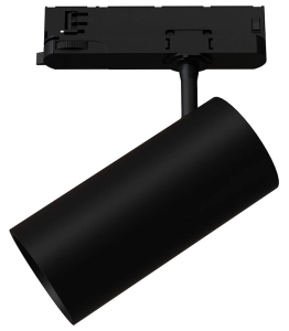 Czarny reflektor z tuleją 7x14cm na szyny 3-fazowe CTLS Nowodvorski 12300 Spot LED 25W 2500LM 3000K 24/36/60stopni