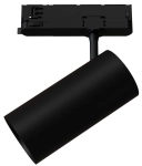Czarny reflektor z tuleją 8x16cm na szyny 3-fazowe CTLS Nowodvorski 12301 Spot LED 30W 3000LM 3000K 24/36/60stopni