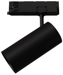 Czarny reflektor z tuleją 8x16cm na szyny 3-fazowe CTLS Nowodvorski 12304 Spot LED 30W 3000LM 4000K 24/36/60stopni