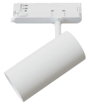 Biały reflektor z tuleją 8x16cm na szyny 3-fazowe CTLS Nowodvorski 12311 Spot LED 30W 3000LM 4000K 24/36/60stopni