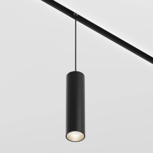 Czarna lampa wisząca tuba 5,2x19,3cm na szyny magnetyczne Exility Maytoni TR041-4-12WTW-DD2-B Focus LED 12W 2700-6000K Dali2