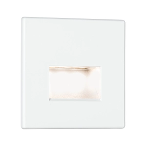 Biała matowa kwadratowa lampa schodowa Paulmann 93093 Edge 1,2W 2700K 230V