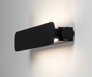 Czarny zaoblony kinkiet Chors 50.2101.018.002 Illu LED 6,3W 4000K CRI98 IP44 35cm