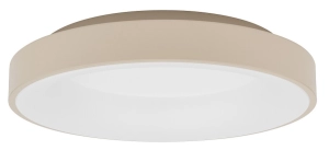 Beżowo biały okrągły wklęsły plafon sufitowy Nowodvorski 12366 Nikki Round LED 48W 4000K 48cm