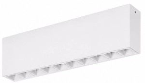 Biała prostokątna lampa sufitowa Loonari 701133-418968 Leini LED 20W 3000K 27,1cm