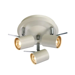 Lampa sufitowa plafon do przedpokoju biały regulowane reflektory na okrągłej podsufitce MarkSlojd 105485 Hyssna Led 25cm