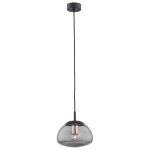 Lampa wisząca szklany dymny klosz Argon 4333 Trini E27 20cm x 103cm