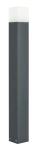Popielaty słupek oświetleniowy SU-MA CB-MAX 1000 DG Cube Max E27 IP44 100cm