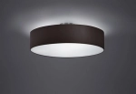 Lampa sufitowa okrągły Plafon z tkaniny Trio 603900302 Hotel 3xE27 17cm x 50cm Czarny