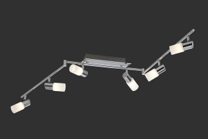Lampa sufitowa Plafon Trio 821410605 Clapton LED 6x4,5W 3000K chrom