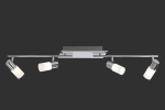 Lampa Sufitowa Trio 821410405 Clapton LED 4x4,3W 3000K chrom 96cm