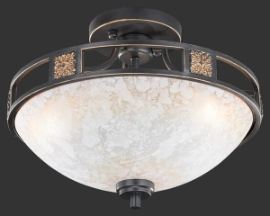 Lampa sufitowa Plafon Trio 608100324 Quinta 3xE27 42cm miedziany