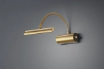 Metalowa lampa ścienna nad lustro lub obraz Trio 279770104 Curtis LED 4W 3000K 35cm ściemniacz giętka Mosiądz