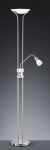 Lampa stojąca Podłogowa Trio 421910207 Santo II LED 4,8W + 4,8W 3000K ściemniacz 180cm nikiel
