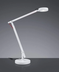 Lampa Biurkowa Trio 527920101 Amsterdam LED 5W 3000K 500LM 90cm ściemniacz regulacja włącznik Biały
