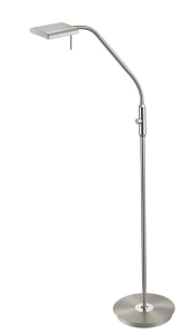 Lampa stojąca Podłogowa Trio 420910107 Bergamo LED 12W 3000K ściemniacz 135cm nikiel