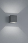 Zewnętrzna lampa ścienna kinkiet na elewację Trio 226860242 Adaja LED 2x3W 3000K IP54 antracyt