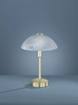 Lampa stołowa Nocna Trio 525790108 Donna LED 4W 3000K 30x22cm ściemniacz mosiądz klosz alabastrowy