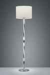 Lampa Podłogowa Nowoczesna Trio 475310307 Nandor LED 7W + E27 40cm x 160cm biały srebrny