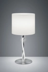 Lampa stołowa Nocna Trio 575310307 Nandor LED + E27 62cm x 30cm biały nikiel