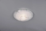 Lampa szklana sufitowa okrągły plafon Trio 601200100 Sandrina E27 30cm biały